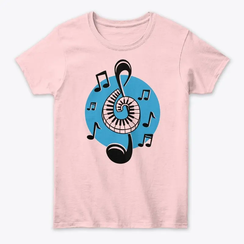 Women's Musical Notes Shirt