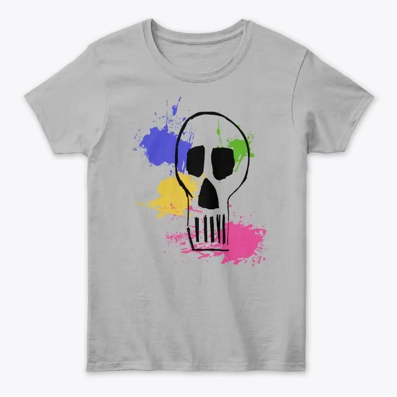 Skull Splatter Art Shirt